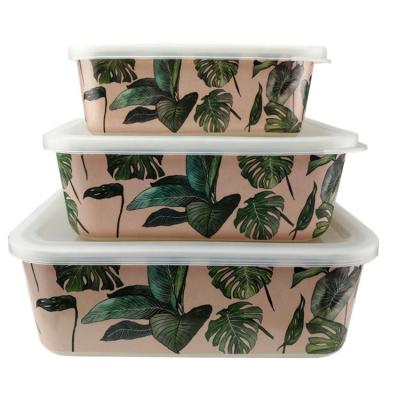 China Sustainable Biodegradable Eco Friendly Bamboo Fiber Storage Box for sale