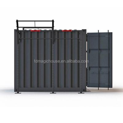 China Modern dropship 3d container flat pack gym room container gym pod floor plan for sale