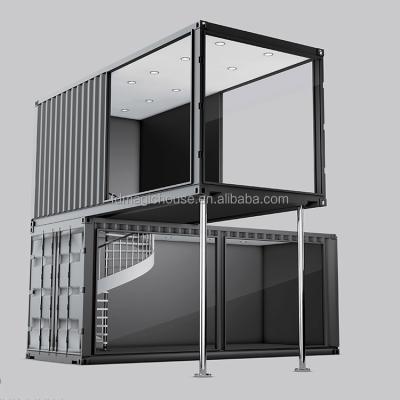 China modern container office gambar denah container office design luxury container office drawing for sale