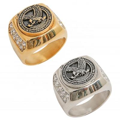 China Stainless Steel Eagles CLASSIC Fraternal Order Of Rings Fashion Jewelry For Unisex Size 5-12 for sale