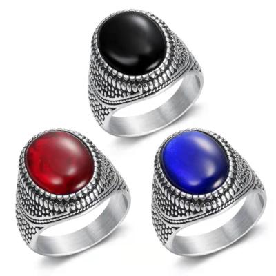 China TRENDY Fashion Jewelry Stainless Steel AAA Zircon Rings Unisex Rings for sale