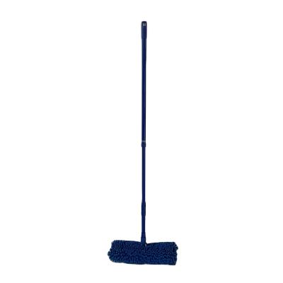 China Durable Double Side Dust Mop Chenille Microfiber Floor Broom With Telescopic Long Handle 2 Double Side Flat Broom for sale