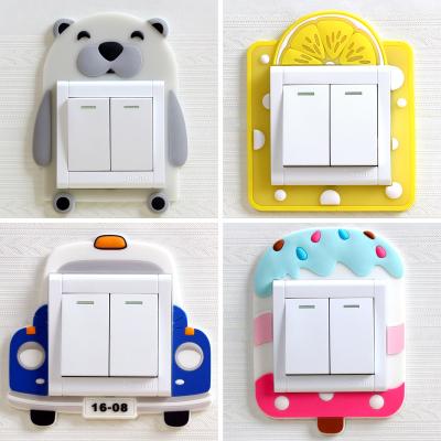 China Wall Light Decoration Cover Cartoon Fluorescent Switch Glow In The Dark Switch Cover Device B5471E for sale