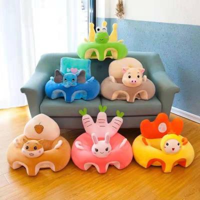 China Short Plush + Baby Sofa Support Seat Plush Chair PP Cotton Learning To Sit Comfortable Toddler Sofa Chair for sale