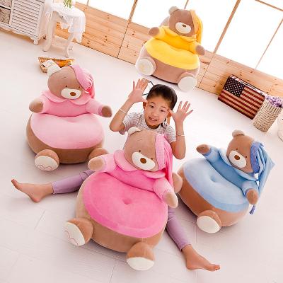 China Short Plush + PP Cotton Baby Kids Cartoon Crown Seat Kids Chair Neat Kids Toddler Sofa Best Gifts for sale