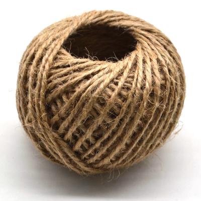 China Hemp Rope 30M Natural Burlap Hessian Jute Twine Tie Hemp Rope Twine Gift Wrapping Twines for sale