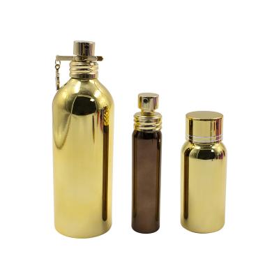 China Cosmetic Aluminum Bottle Oil Cosmetic Perfume Bottle for sale