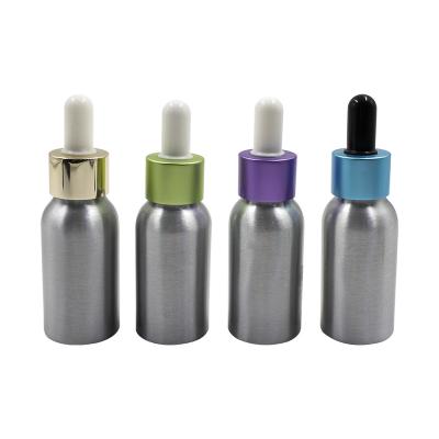 China Cosmetic empty cosmetic perfume essential oil aluminum bottle for sale