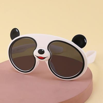 China 2023 New Fashion Children's Sunglasses Sunglasses Cartoon Panda Shape Polarized Sunglasses Trend Children's Glasses for sale