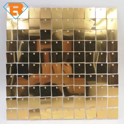 China Wall or background decoration for 7ft 7ft 49pcMore than clear 40 colors grid panel shimmer sequin wall panel backdrop stand party Birday wedding decoration for sale