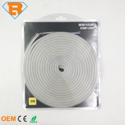 China IP65 DC12V LANDSCAPE Color LED Rope White Neon Strip Light SMD 2835 Waterproof 5M One Set Silicone Shell For Decorative Lighting for sale