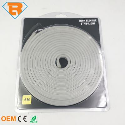 China IP65 DC12V LANDSCAPE Color LED Rope Warm White Neon Strip Light SMD 2835 Waterproof 5M One Set Silicone Shell For Decorative Lighting for sale