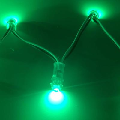 China Waterproof GaAs DC5V 0.1W Green Color 9MM LED Pixel Source Light String For Outdoor Decoration for sale