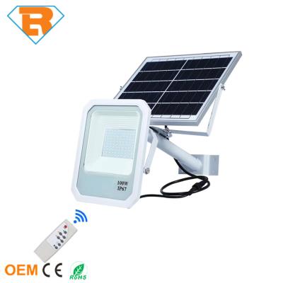 China Waterproof Outdoor Solar Powered Garden 50W 100W 150W LED Light Flood For Garden Street Light for sale