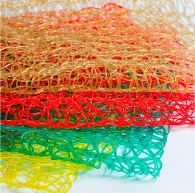 China Decoration Material 1M*3M Hand Made Hotsale PVC Mesh Net For Pattern Lights Making Christmas Decoration for sale