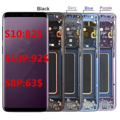 China 100% A quality made in china panels for samsung galaxy s8 plus s10 s10 plus lcd display touch screen digitizer assembly for s10 s8 plus s10 plus for sale