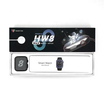 China Touch Screen HW8 Max Smartwatch Right Angle Design 1.99 Inch NFC Full Screen Visual Control HW8 Max Series 8 Smart Watch for sale