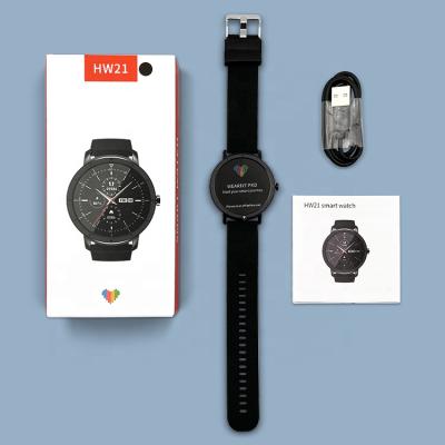 China Touch Screen HW21 Smartwatch 1.32 Inch Screen Sports Watch Step Measurement Circular Heart Rate HW 21 Reloj Smart Watch for sale