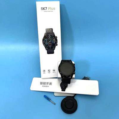 China Touch Screen SK7 Plus Smartwatch 1.3 Inch Round Screen Voice Assistant SK7Plus Smart Watch for sale