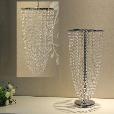 China Wedding Decoration Wedding Accessories Candle Holder Wedding Decoration Gold Silver Metal Acrylic Crystal Candle Holder for sale