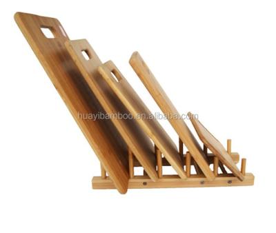 China 4 Piece Eco-Friendly Functional Sustainable Bamboo Cutting Boards With Stand for sale