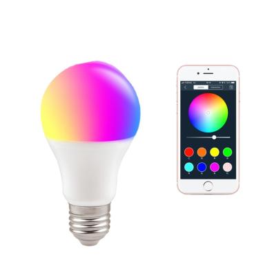 China LED bulb lights wifi TUYA A60 E27&B22 7W 630LM indoor smart lampara phone app control for sale