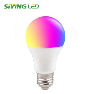 China Smart LED Indoor RGB+W LED A60 E27 7W 9W Light Bulbs With Controller Free Samples Led Light for sale