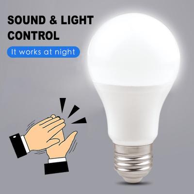 China Residential and Light Control Smart Sound Sensor Led Bulb A60 E27 9W for sale