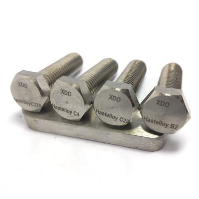 China Capacity Hardware Fasteners Marine Hexagonal Hastelloy C-276 C-22 B-3 Anti-Corrosion Bolts And Nuts Manufacturer for sale