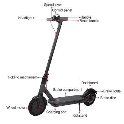 China Unisex xiaomi fast electric scooter to commute 8.5 inch 350W wholesale electric scooter for sale