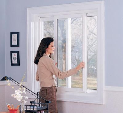 China Magnetic Screen PVC Sliding Window Design UPVC Double Glazed Sliding Windows for sale