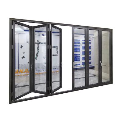 China Top Quality Wanjia Windproof Folding Exterior Doors For Sale Aluminum Folding Door for sale