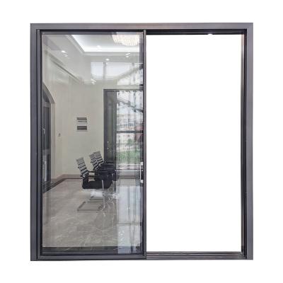 China Modern Double Glazed Aluminum Sliding Glass Door Aluminum Glass Sliding Door for sale