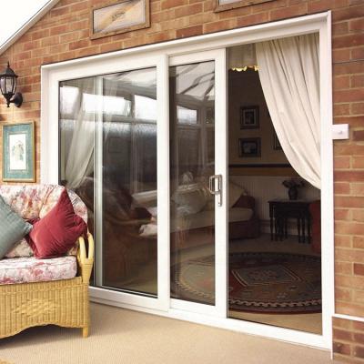 China Modern AS 2047 Australian Standard UPVC Glass Windows And Doors Manufacturer Plastic Sliding Doors For Balcony for sale