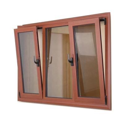 China Magnetic Screen Aluminum Profile Windows and Wooden Door and Door Casement Color Aluminum Window Windows for sale