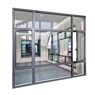 China WANJIA Hurricane Proof Folding Impact Windows From China Aluminum Window Manufacturers for sale