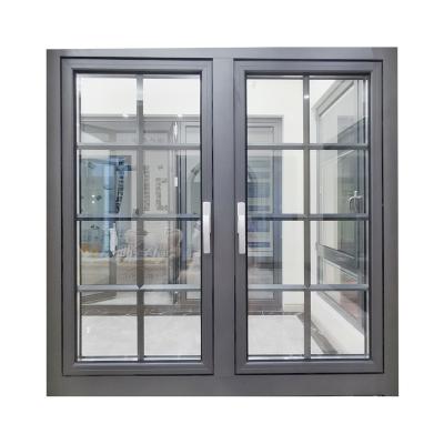 China Double Screen Modern Design Aluminum Alloy Casement Home Window Chain Folding Window For Home for sale