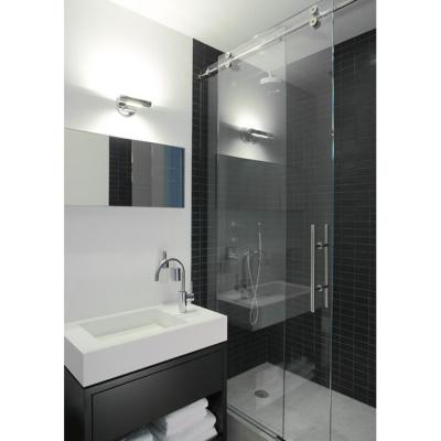 China WANJIA Modern Bathroom Stainless Steel Shower Door Frameless Folding Shower Doors for sale