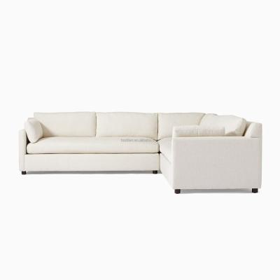 China Other Indoor Furniture Comfortable L Shaped Sectional Cushions 3-Piece Living Room Sofa Set for sale