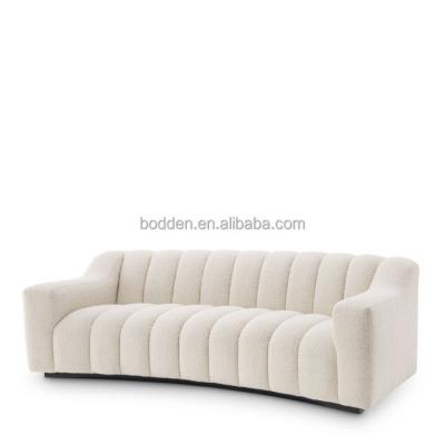 China Other Furniture Charm And Warmth Loop Fabric Indoor Metal Base Deep Sitting Modern Sofa for sale