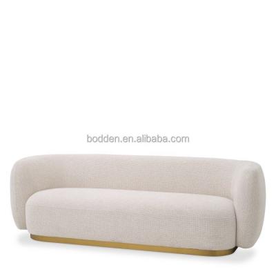 China Other living room furniture has brushed brass base around a circular seat luxury sofa for sale