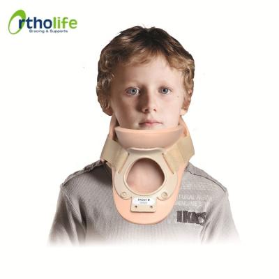 China OL-CO802A Medical Adjustable Foam Child Collar Support Cervical Brace With Trachea Opening for sale