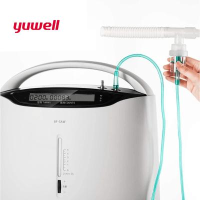 China Hospital/Clinic Manufacturer Oxygen Concetrator 5 Liter Yuwell Concentrator Chinese Free 3 Set Touch Screen Display Class II 8F-5AW for sale