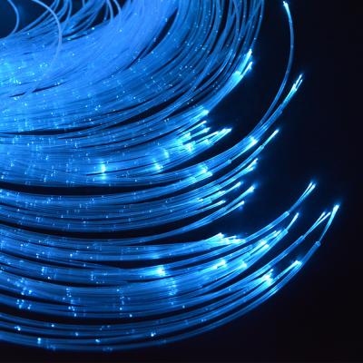 China Luster 450m 3pcs 0.75mm pmma fiber optic light roll for sensory curtain kids bedroom decoration for sale