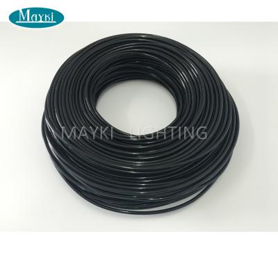 China Star Ceiling Decoration Mitsubishi 1.5mm PMMA End Glow Fiber Black Sheathed Plastic Cable for sale