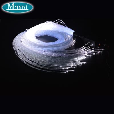 China 3pcs 1.0mm Transparent PVC Multi Strands Dot Fiber Optic Emitting Spot Side for sale