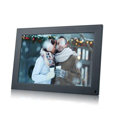 China Wifi Supplier Hd 1080p Motion Sensor Stand Floor Display 1280*800 10inch Full Digital LCD Photo Frame for sale