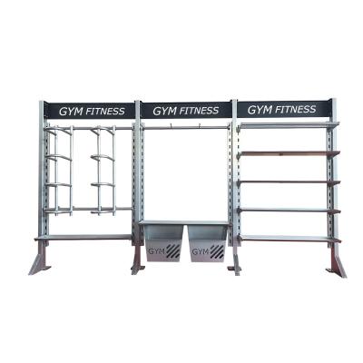 China Modern Commercial Metal Gym Storage Rack Rack Shelf Custom Shelving Steel Multifunctional Shelves For Storage for sale