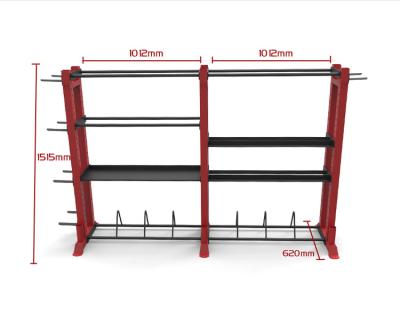 China Competitive High-Grade Gym Medicine Ball Storage Rack Dumbbell Rack Kettle Bell Modern Multifunctional Barbell Rack for sale