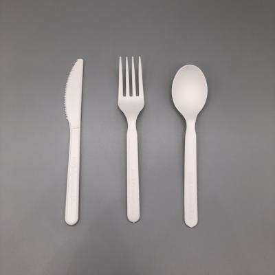 China 100% Biodegradable Compostable Cutlery Set 6 Inch Disposable Cutlery CPLA for sale